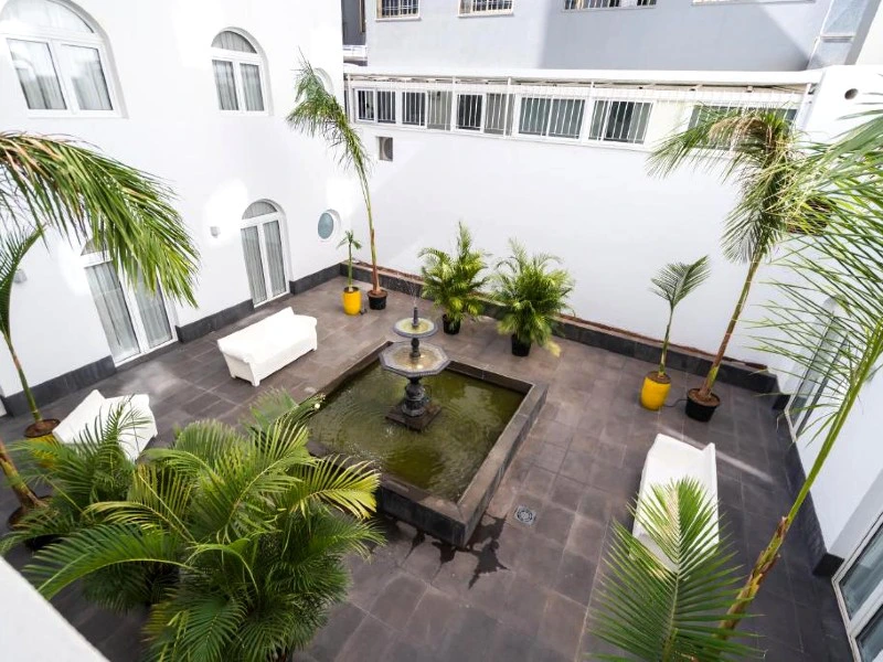 Kanaren Teneriffa Anaga Unterkunft Innenhof