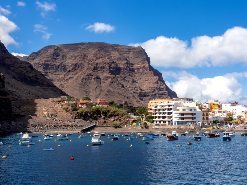 Kanaren Valle gran rey Küste der Insel Gebirge