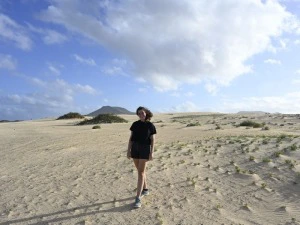 Sanddüne in Corralejo, Fuerteventura, Spanien