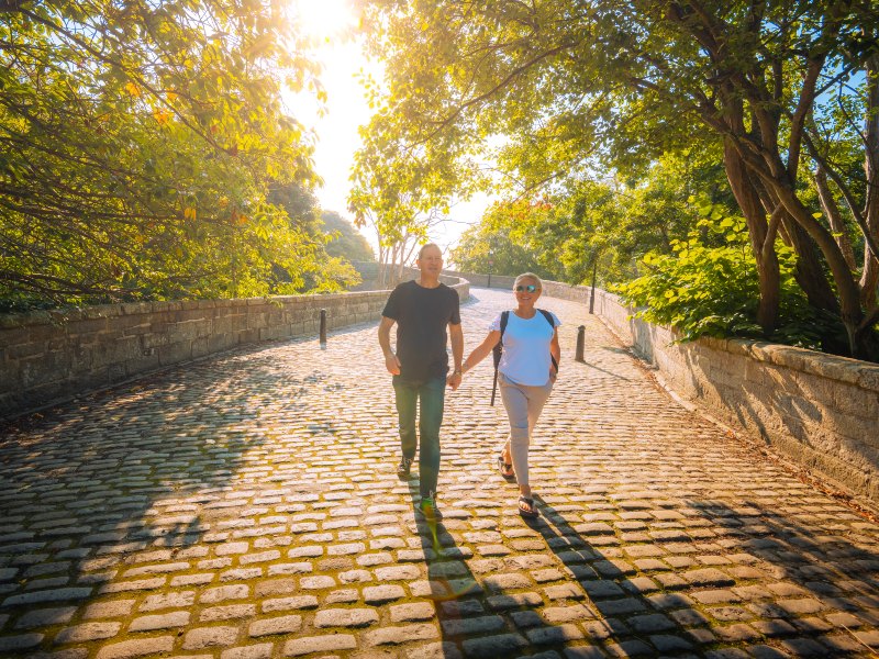 Schottland Aberdeen Walk along