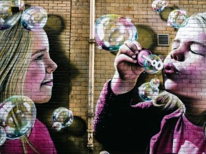 Schottland Glasgow Artwalk Straßenkunst