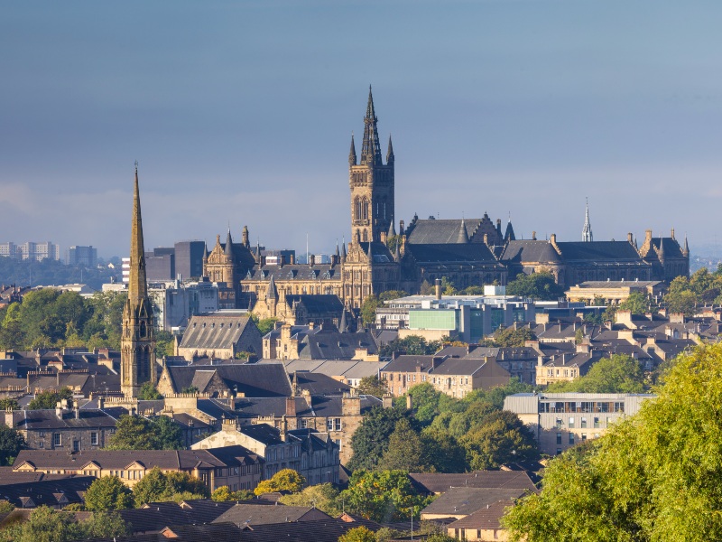 Schottland Glasgow Skyline