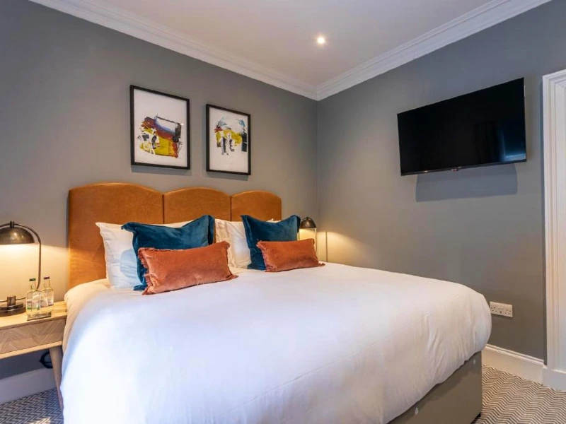 Schottland Edinburgh Unterkunft Special stay Schloss Schlafzimmer