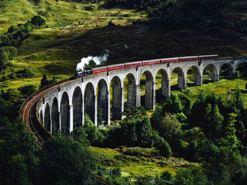 Zugfahren in Schottland