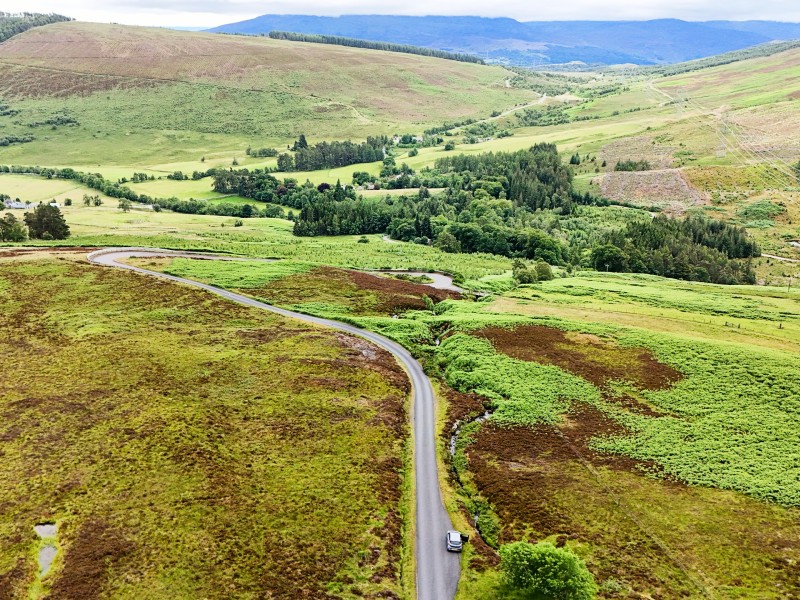 Schottland Highlands Road Caigorm