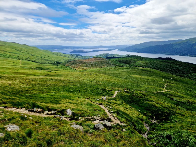 Schottland ben Lomond Wanderung Gebirge