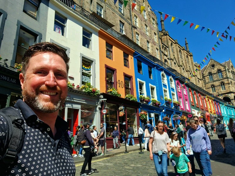 Schottland Edinburgh Altstadt im Sommer