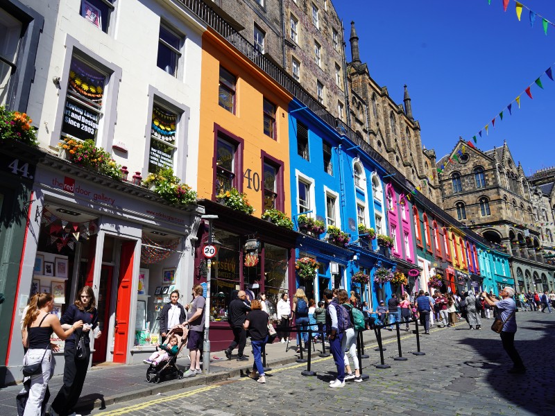 Schottland Edinburgh bekannte Victoria Street