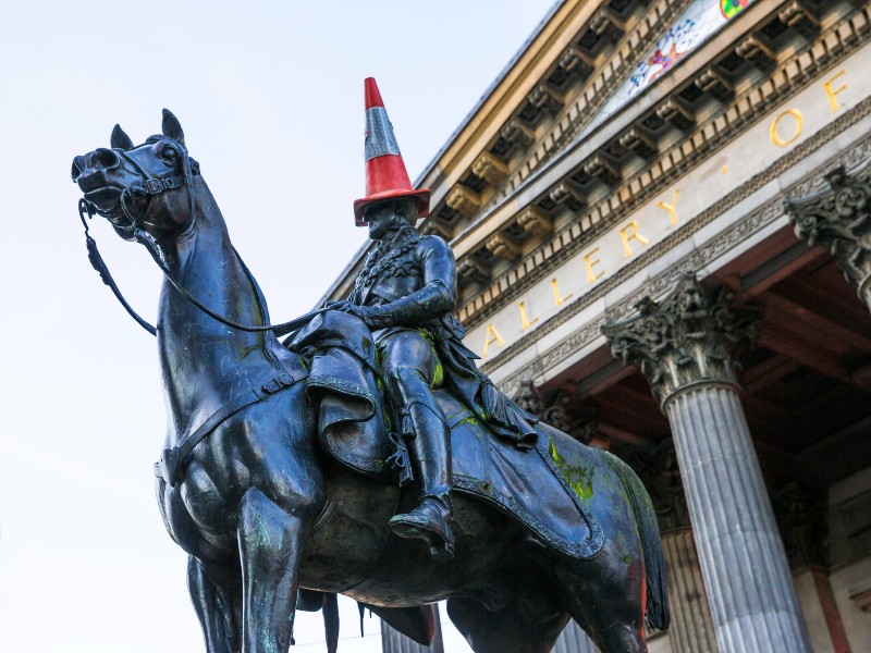 Schottland Glasgow Wellington Statur