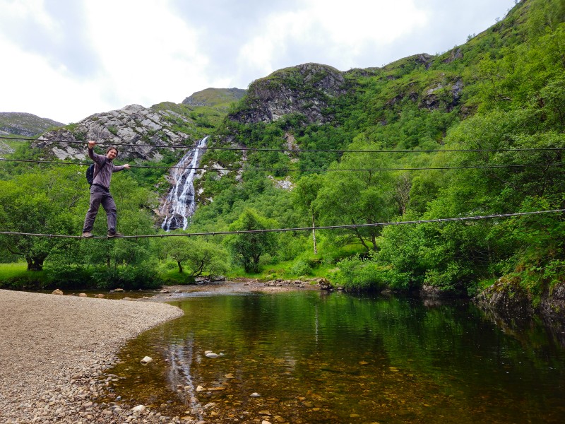 Schottland Glen nevis Wasserfall