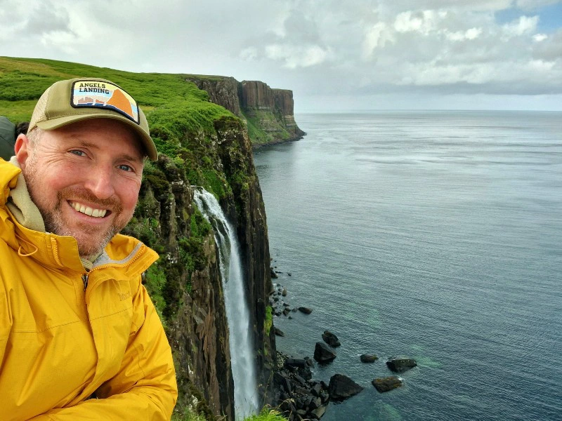 Reisender auf Isle of Skye