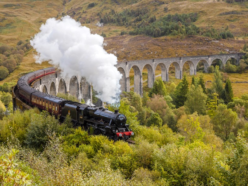 Schottland Jacobite Dampfzug