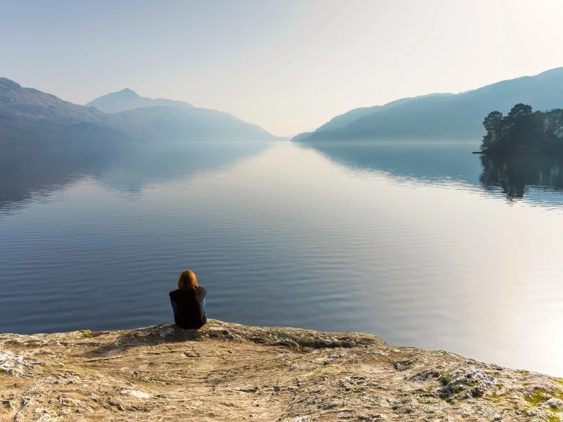 Schottland Blick auf Loch Lomond
