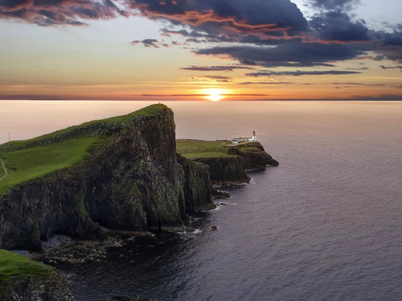 Schottland Skye neist Sonnenuntergang