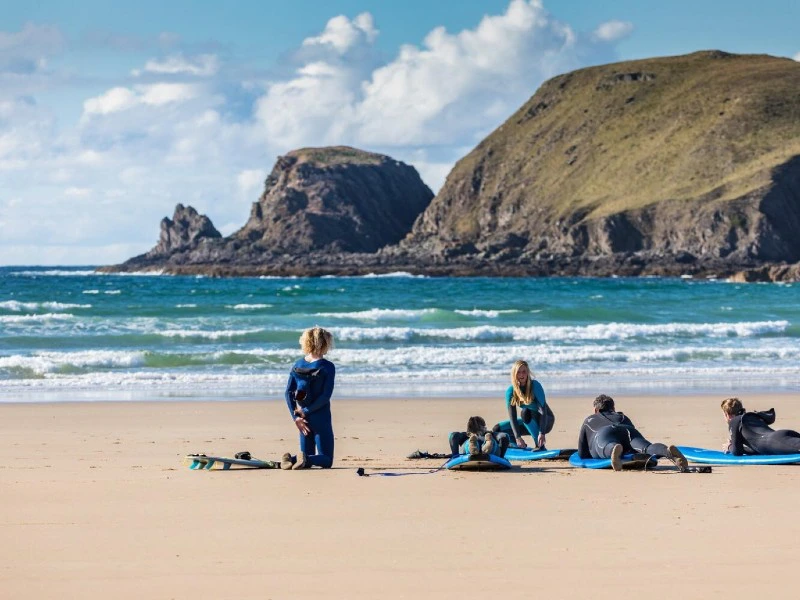 Schottland Thurso Dunnet beach Surfen