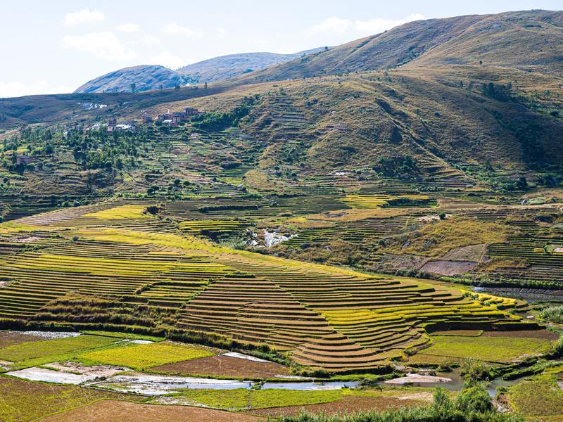 Landschaft von Ambalavao Madagaskar