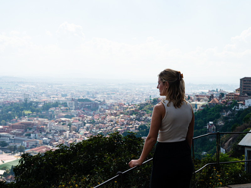 Madagaskar Antananarivo Ausblick auf die Stadt