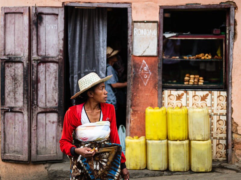 Madagaskar Fianarantsoa einhemische Frau