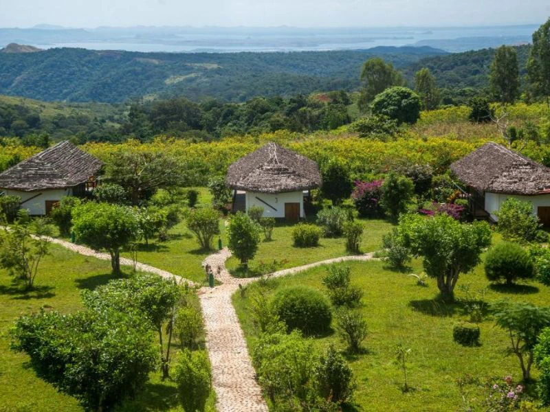 Joffreville von Oben mit Landschaft im Hintergrund Madagaskar