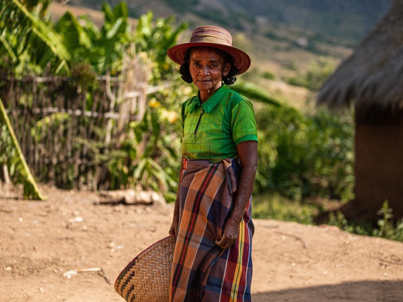 Madagaskar einheimische Frau Madagaskar