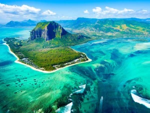 Mauritius aus der Luft