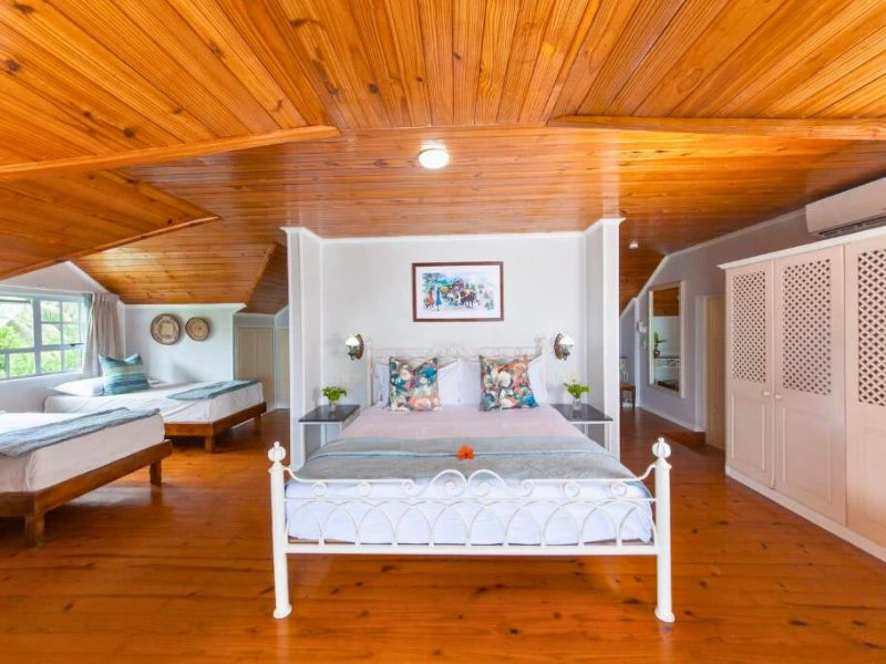 Hotelzimmer auf Praslin, Seychellen