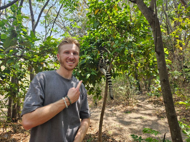 Reisender in Madagaskar