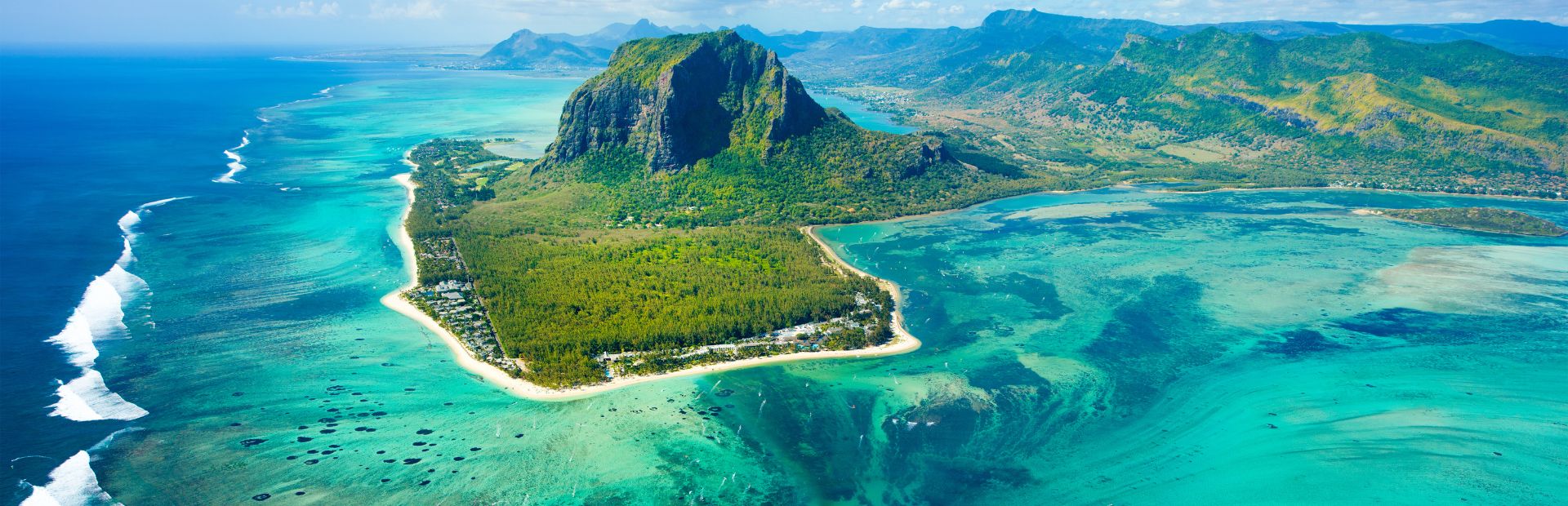 Mauritius aus der Luft