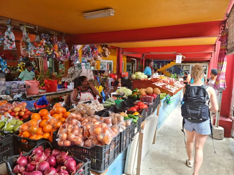 Victoria Markt auf Mahé Seychellen