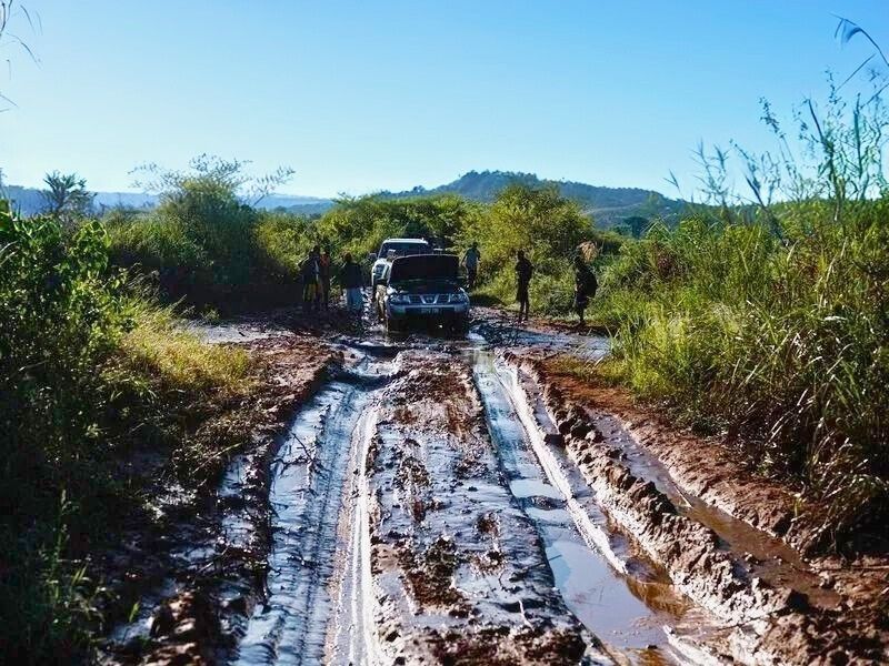 Auto auf der Straße Madagaskar