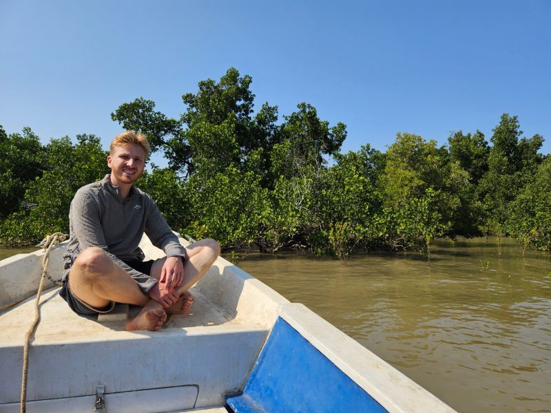 Mann auf dem Pangalanes Madagaskar