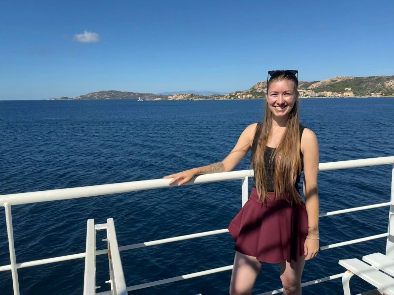 Sardinien Reisende auf Fährtfahrt