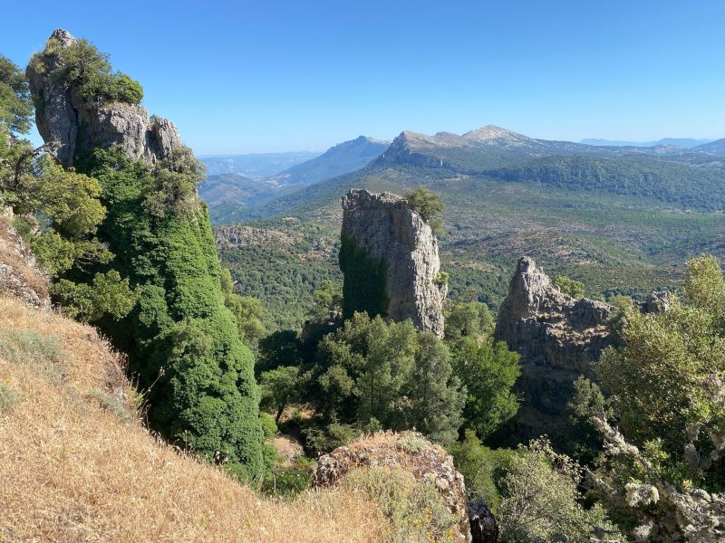 Aussicht Supramonte Berge, Sardinien