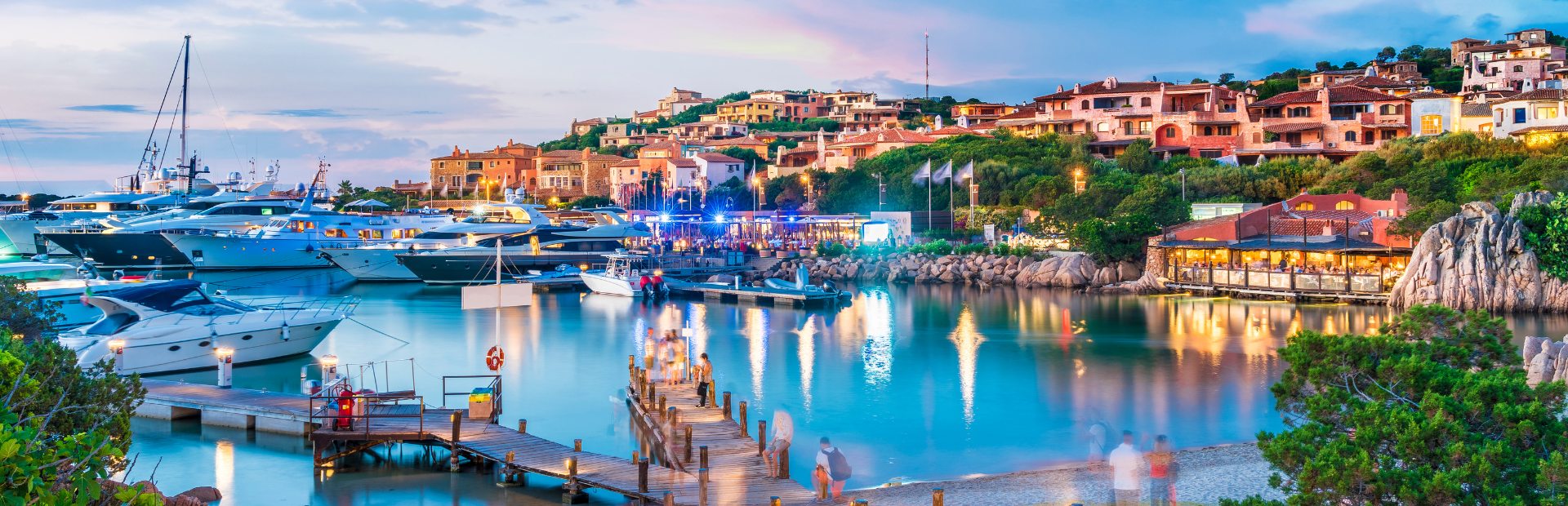 Sardinien Hafenstadt, Italien