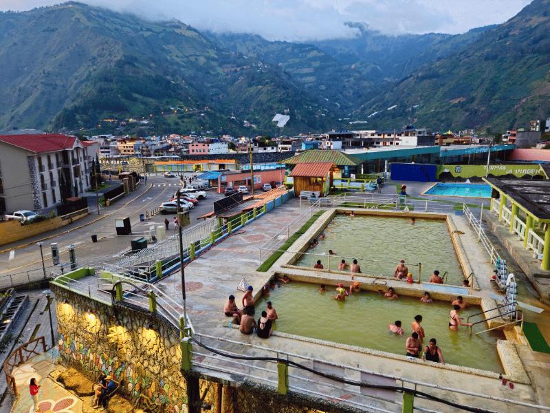 Öffentliche Bäder in Banos, Ecuador