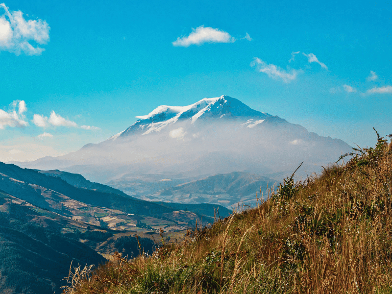 Blick auf den Chimborazo, Ecuador