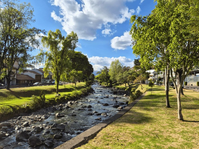 Fluss in Cuenca
