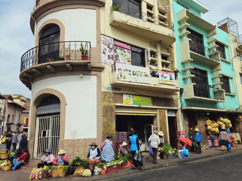 Straßenmarkt in Cuenca