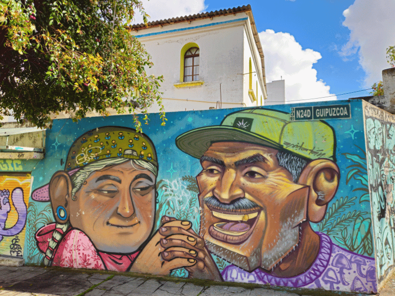 Wandmalerei in La Floresta, Quito
