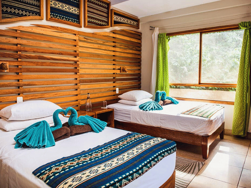 Zimmer der Komfortlodge in Tena, Ecuador