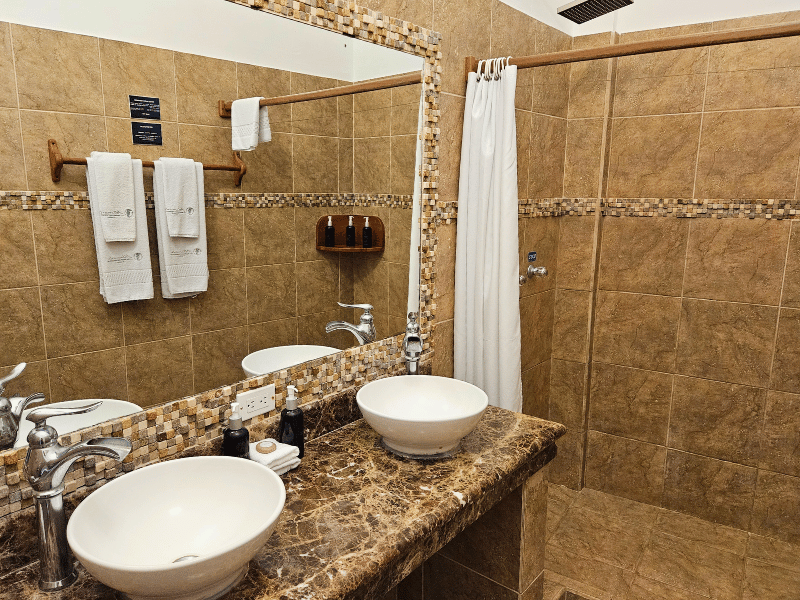 Badezimmer auf Isabela, Ecuador