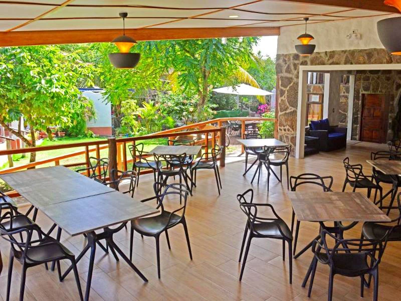 Einfaches Hotel auf Santa Cruz, Galapagos