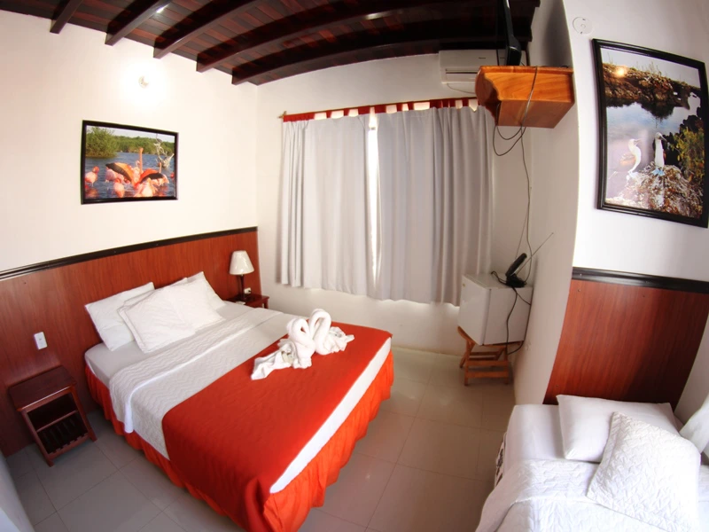 Zimmer im Hotel auf Isabela, Ecuador