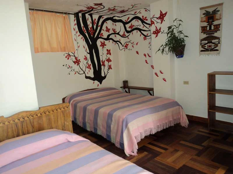 Hotelzimmer im Budgethotel in Banos, Ecuador