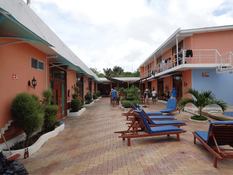 Hotel auf San Cristobal, Ecuador