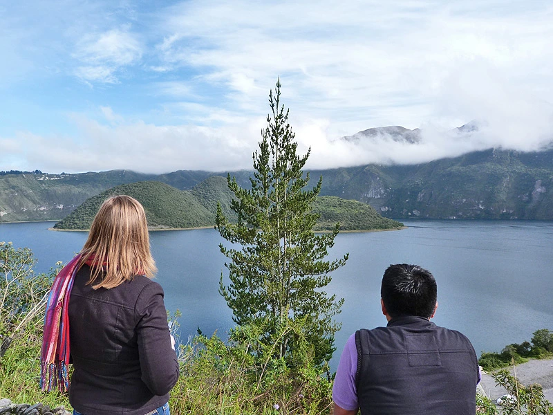 Wanderung um die Laguna Cuicocha bei Otavalo