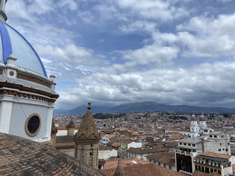 Ausblick auf Cuenca auf dem Dach der Kathedrale