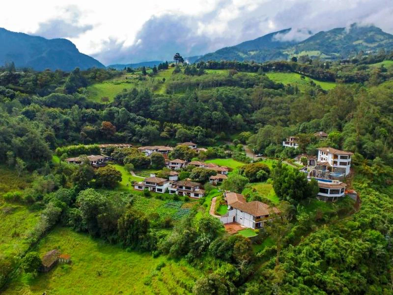 Lage des Hotels im Grünen in Ecuador