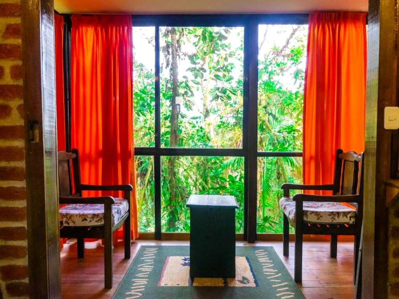 Aussicht ins Grüne in Bellavista, Ecuador