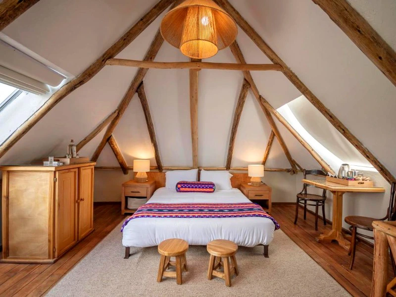 Zimmer der Unterkunft am Cotopaxi, Ecuador